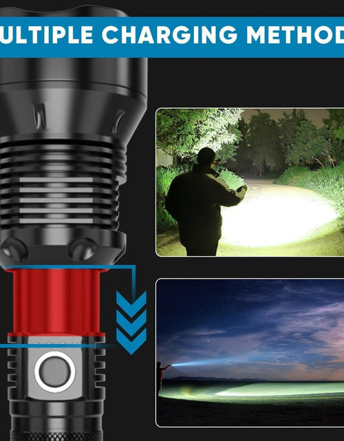 Load image into Gallery viewer, 35000000LM Super Bright Powerful LED Flashlight Torch P90 Rechargeable Zoomable
