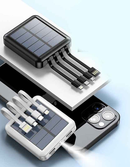 Load image into Gallery viewer, Mini Portable Power Bank With Solar Cable
