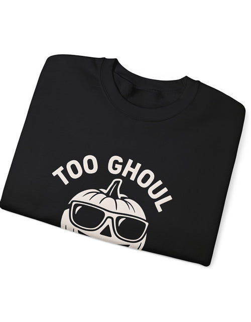 Load image into Gallery viewer, Halloween-Themed Crewneck Sweatshirt, Spooky Sweatshirt, Comfortable Fall Apparel, Gifts for Students, Unisex Halloween Clothing
