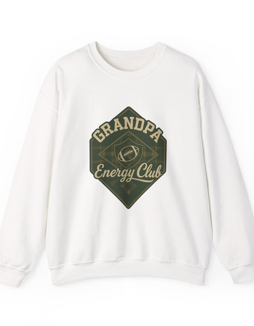 Load image into Gallery viewer, Grandpa Energy Club Crewneck Sweatshirt | Fun Gift for Grandfathers | Cozy Apparel for Stay-at-Home Dads | Perfect for Father&#39;s Day, [...]
