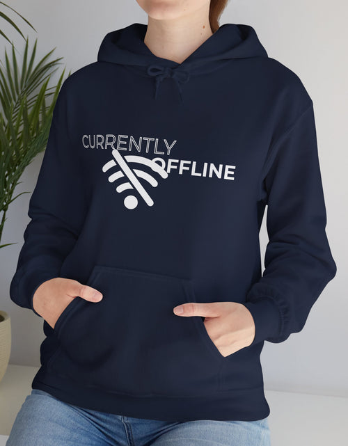 Load image into Gallery viewer, Currently Offline Unisex Heavy Blend Hoodie, Cozy Sweatshirt Gift, Casual Loungewear, Relaxed Fashion, Streetwear, Relaxation Apparel
