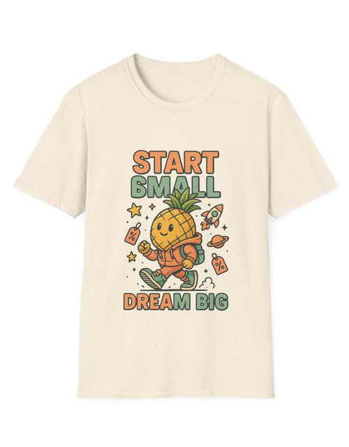 Load image into Gallery viewer, Cute Pineapple Motivational Unisex T-Shirt, Fun Graphic Tee, Inspirational Shirt, Gift for Dreamers, Casual Wear
