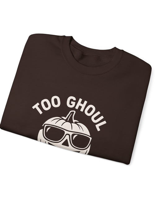 Load image into Gallery viewer, Halloween-Themed Crewneck Sweatshirt, Spooky Sweatshirt, Comfortable Fall Apparel, Gifts for Students, Unisex Halloween Clothing
