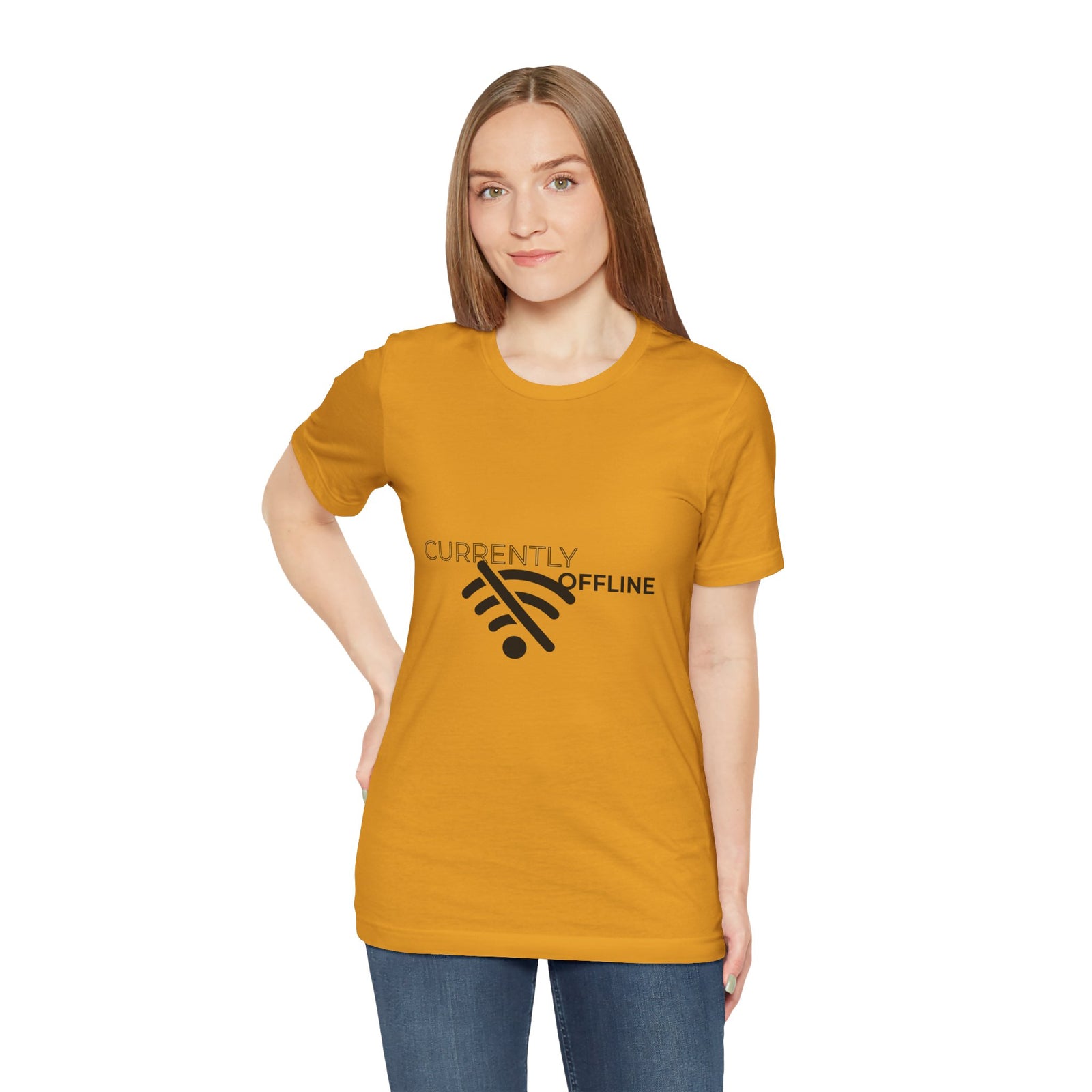 Currently Offline Unisex Tee, Casual Shirt, Comfortable T-Shirt, Tech Humor Clothing, Gift for Gamers, Relaxed Fit Apparel