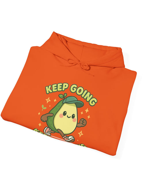 Load image into Gallery viewer, Cute Avocado Inspirational Hoodie - Keep Going, Keep Growing, Fall Fashion, Unique Gift, Comfy Sweatshirt, Cozy Apparel
