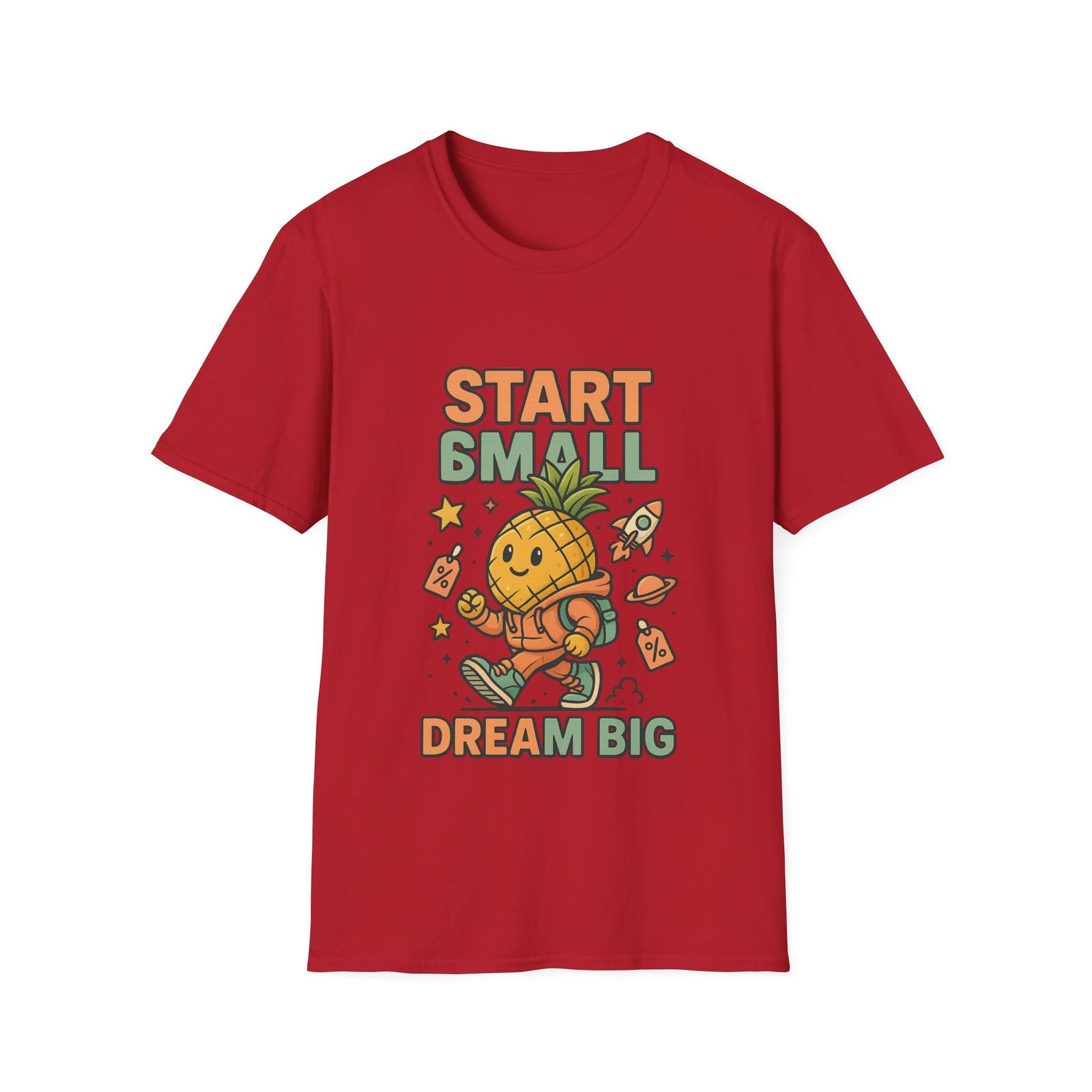 Cute Pineapple Motivational Unisex T-Shirt, Fun Graphic Tee, Inspirational Shirt, Gift for Dreamers, Casual Wear