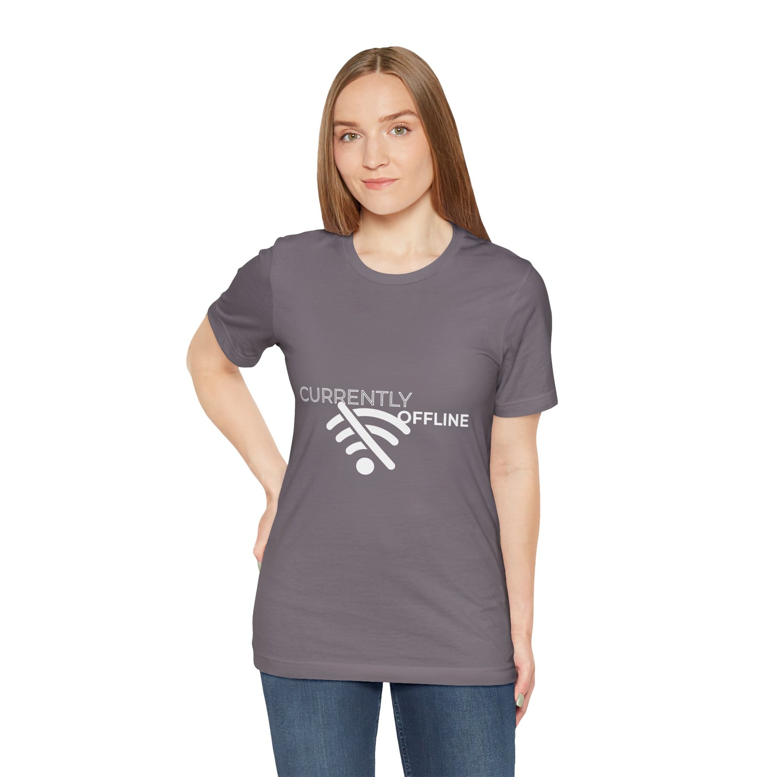 Currently Offline Unisex Tee, Casual Shirt, Comfortable T-Shirt, Tech Humor Clothing, Gift for Gamers, Relaxed Fit Apparel