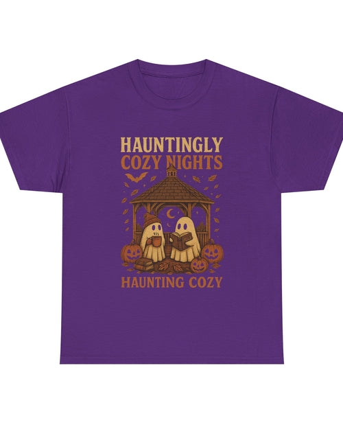 Load image into Gallery viewer, Cozy Halloween Tee, Unisex T-Shirt for Fall, Autumn Layering, Halloween Nights Celebration Shirt, Spooky Vibes, Pumpkin Lovers Gift
