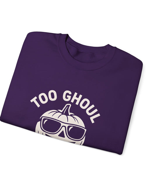 Load image into Gallery viewer, Halloween-Themed Crewneck Sweatshirt, Spooky Sweatshirt, Comfortable Fall Apparel, Gifts for Students, Unisex Halloween Clothing
