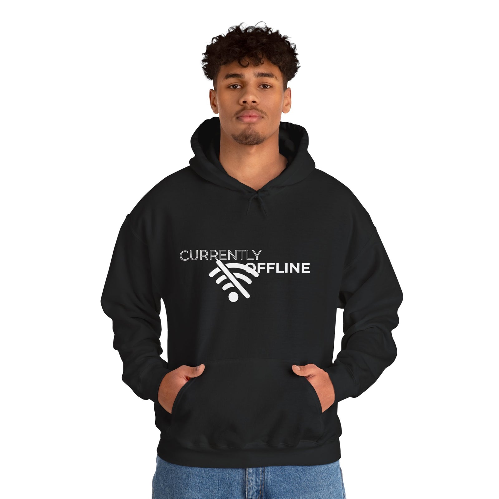 Currently Offline Unisex Heavy Blend Hoodie, Cozy Sweatshirt Gift, Casual Loungewear, Relaxed Fashion, Streetwear, Relaxation Apparel