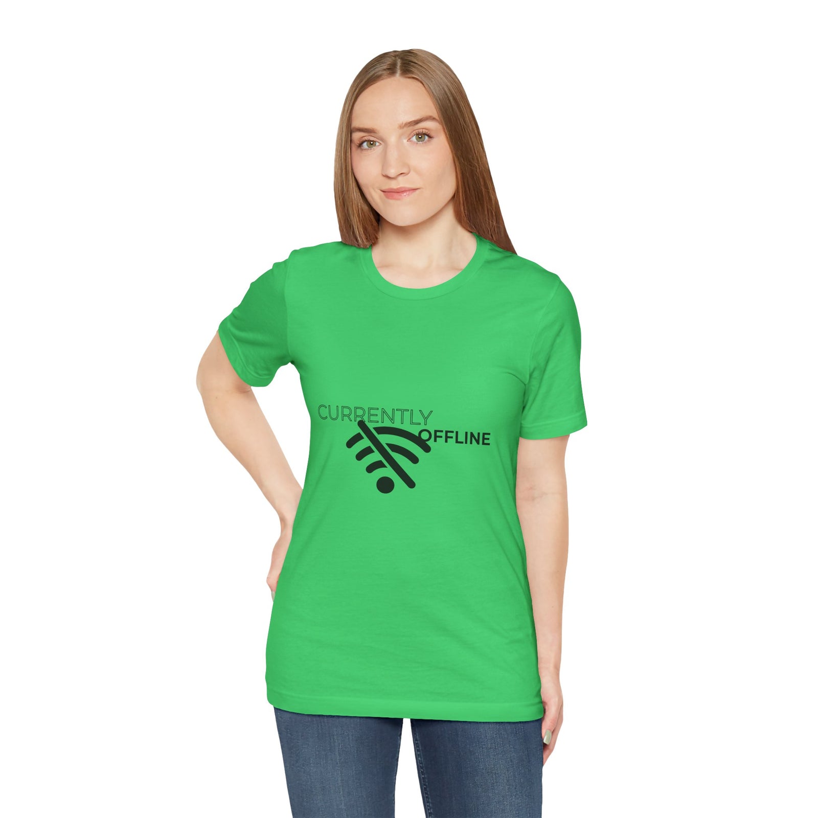 Currently Offline Unisex Tee, Casual Shirt, Comfortable T-Shirt, Tech Humor Clothing, Gift for Gamers, Relaxed Fit Apparel