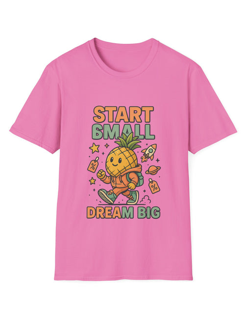 Load image into Gallery viewer, Cute Pineapple Motivational Unisex T-Shirt, Fun Graphic Tee, Inspirational Shirt, Gift for Dreamers, Casual Wear
