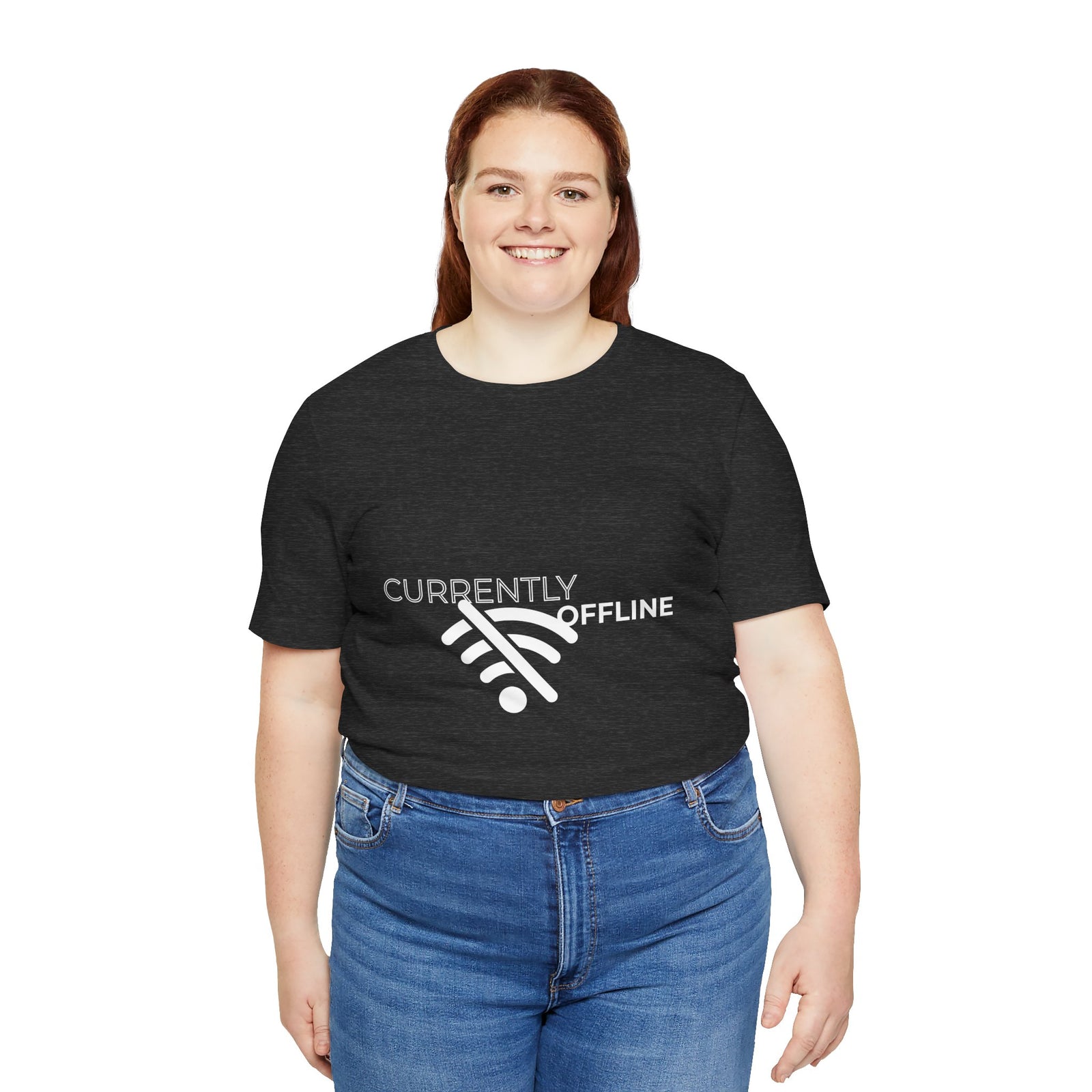 Currently Offline Unisex Tee, Casual Shirt, Comfortable T-Shirt, Tech Humor Clothing, Gift for Gamers, Relaxed Fit Apparel