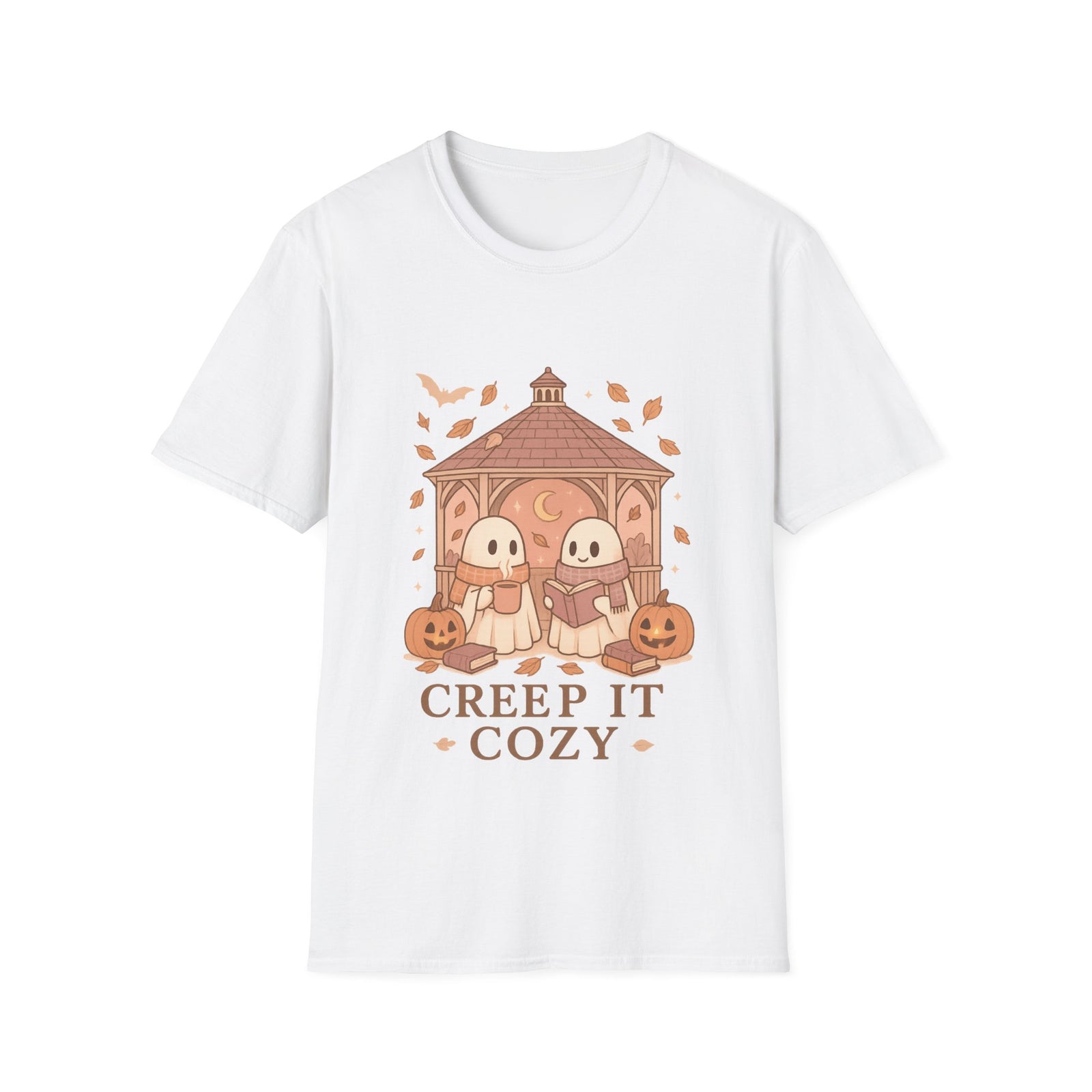 Cozy Creep It Unisex T-Shirt, Perfect for Halloween, Casual Fall Fashion, Gift for Friends, Pumpkin Lovers, Autumn Vibes