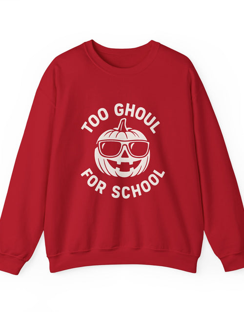 Load image into Gallery viewer, Halloween-Themed Crewneck Sweatshirt, Spooky Sweatshirt, Comfortable Fall Apparel, Gifts for Students, Unisex Halloween Clothing
