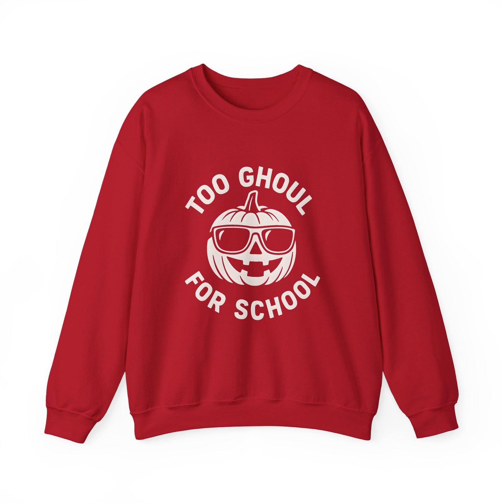 Halloween-Themed Crewneck Sweatshirt, Spooky Sweatshirt, Comfortable Fall Apparel, Gifts for Students, Unisex Halloween Clothing