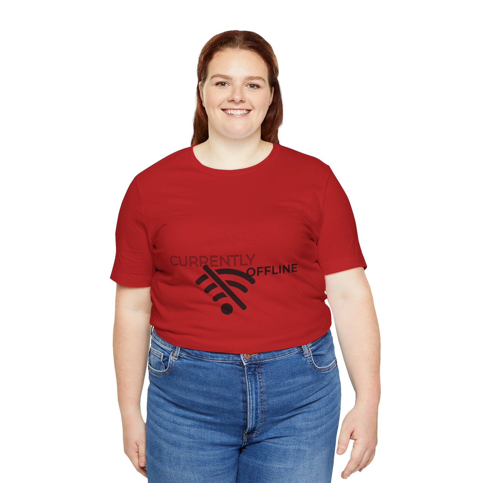 Currently Offline Unisex Tee, Casual Shirt, Comfortable T-Shirt, Tech Humor Clothing, Gift for Gamers, Relaxed Fit Apparel