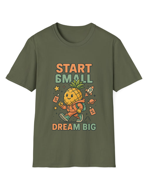 Load image into Gallery viewer, Cute Pineapple Motivational Unisex T-Shirt, Fun Graphic Tee, Inspirational Shirt, Gift for Dreamers, Casual Wear
