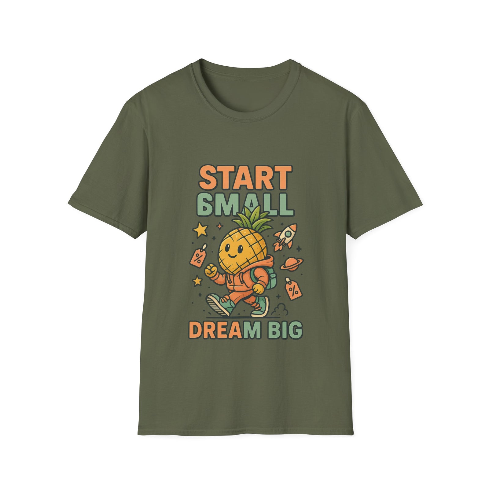 Cute Pineapple Motivational Unisex T-Shirt, Fun Graphic Tee, Inspirational Shirt, Gift for Dreamers, Casual Wear