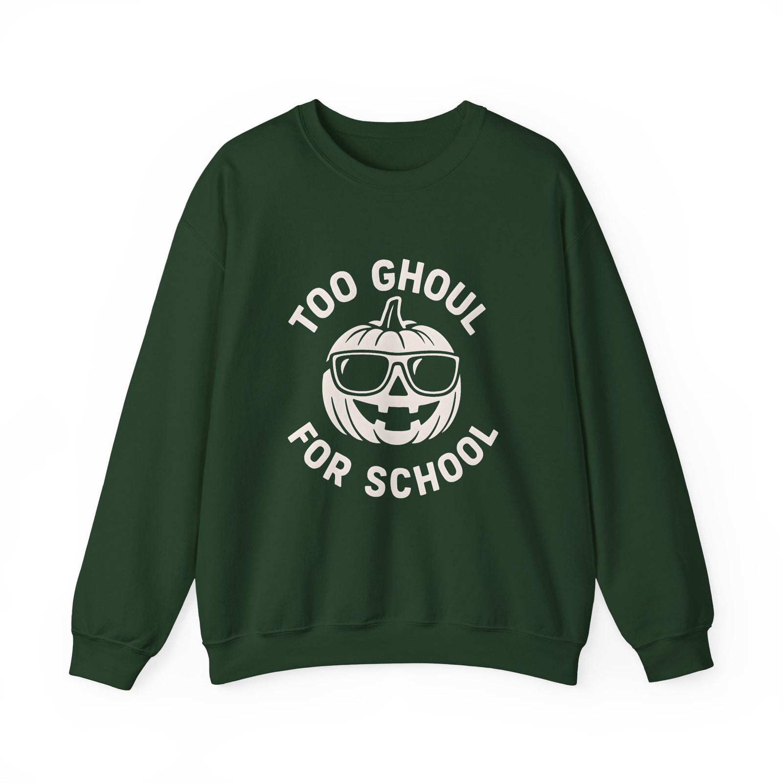 Halloween-Themed Crewneck Sweatshirt, Spooky Sweatshirt, Comfortable Fall Apparel, Gifts for Students, Unisex Halloween Clothing