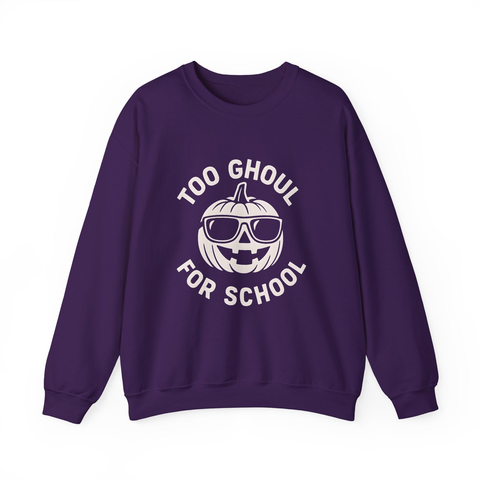 Halloween-Themed Crewneck Sweatshirt, Spooky Sweatshirt, Comfortable Fall Apparel, Gifts for Students, Unisex Halloween Clothing