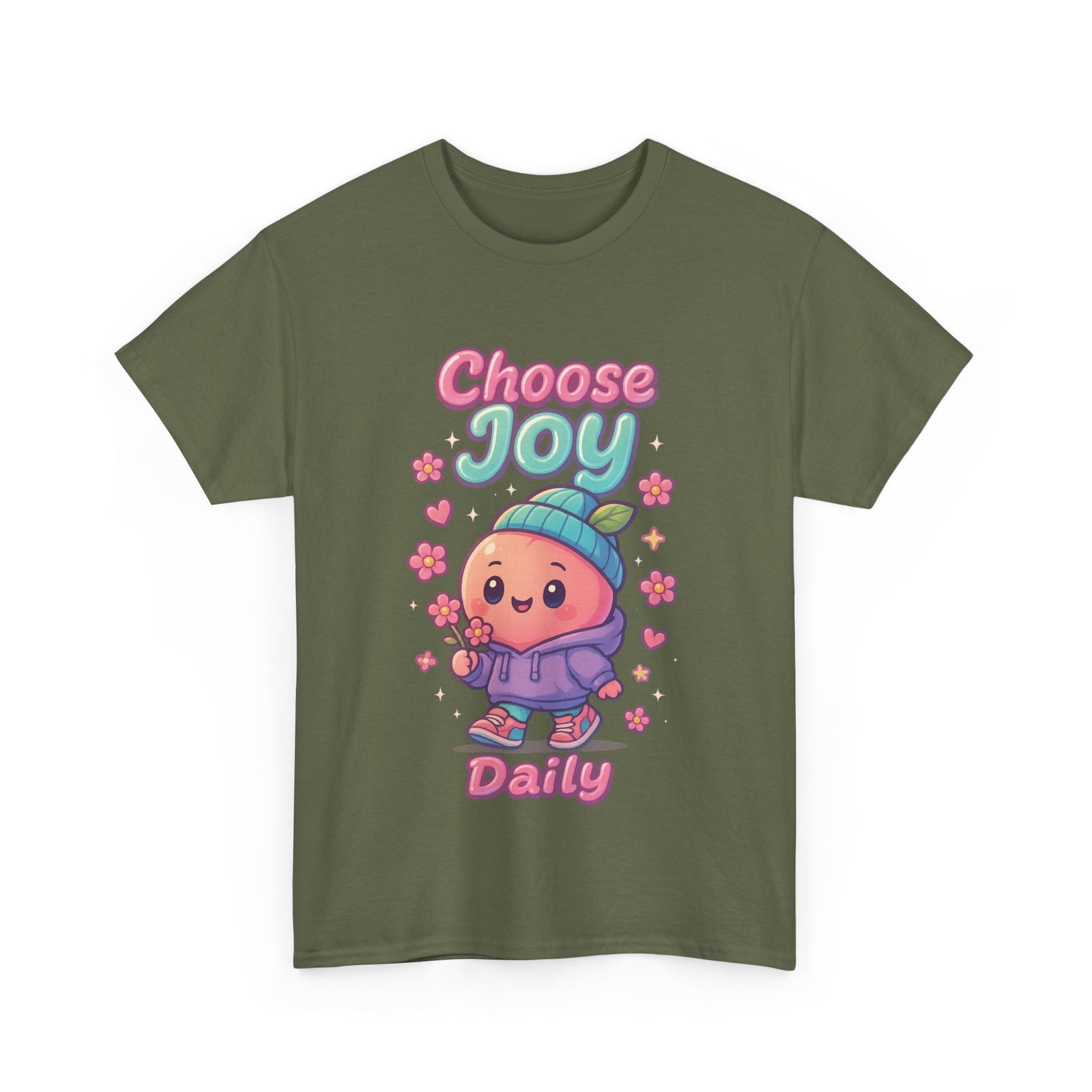 Cute 'Choose Joy Daily' Unisex Tee, Happy Shirt, Gift for Friends, Positive Vibes, Everyday Wear, Cheerful Apparel