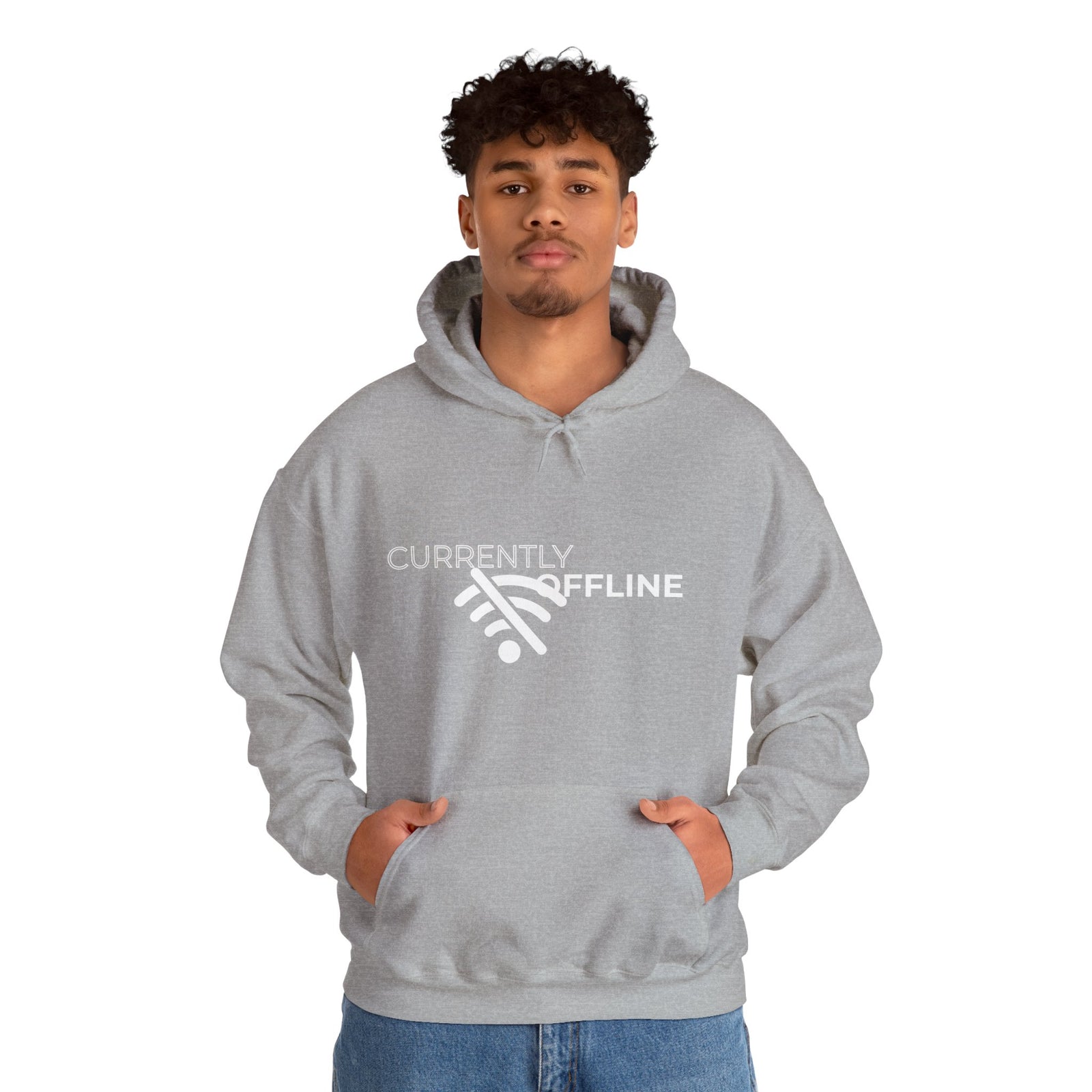 Currently Offline Unisex Heavy Blend Hoodie, Cozy Sweatshirt Gift, Casual Loungewear, Relaxed Fashion, Streetwear, Relaxation Apparel