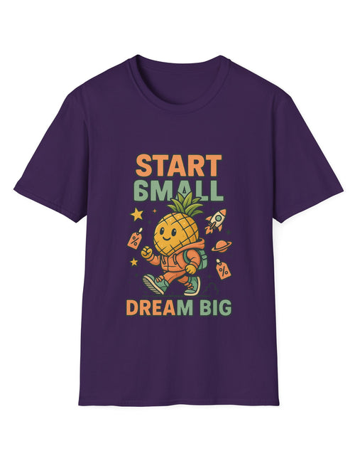Load image into Gallery viewer, Cute Pineapple Motivational Unisex T-Shirt, Fun Graphic Tee, Inspirational Shirt, Gift for Dreamers, Casual Wear
