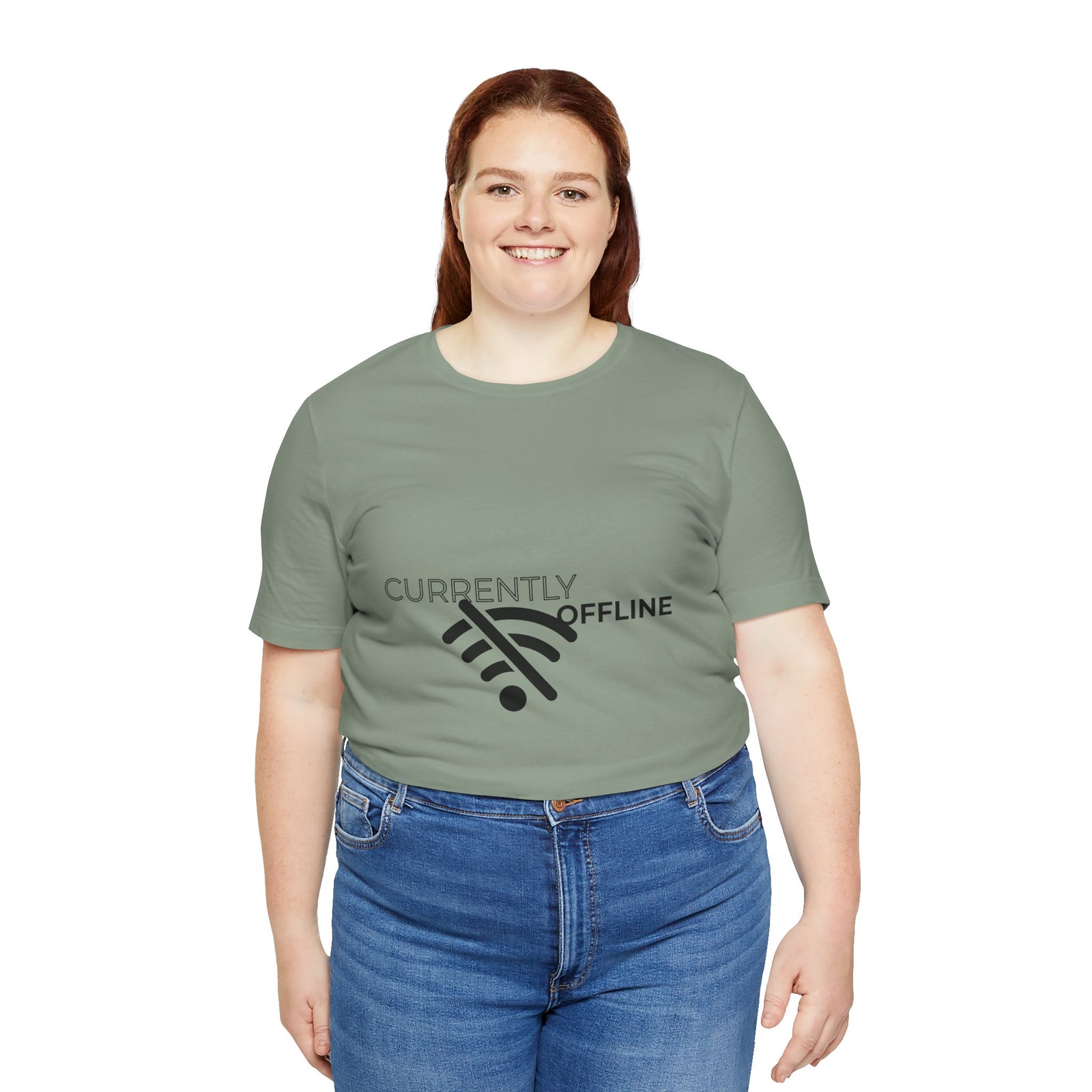 Currently Offline Unisex Tee, Casual Shirt, Comfortable T-Shirt, Tech Humor Clothing, Gift for Gamers, Relaxed Fit Apparel