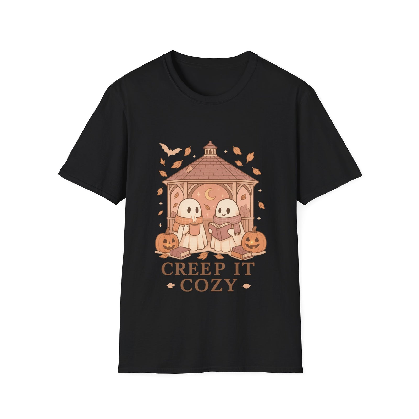 Cozy Creep It Unisex T-Shirt, Perfect for Halloween, Casual Fall Fashion, Gift for Friends, Pumpkin Lovers, Autumn Vibes