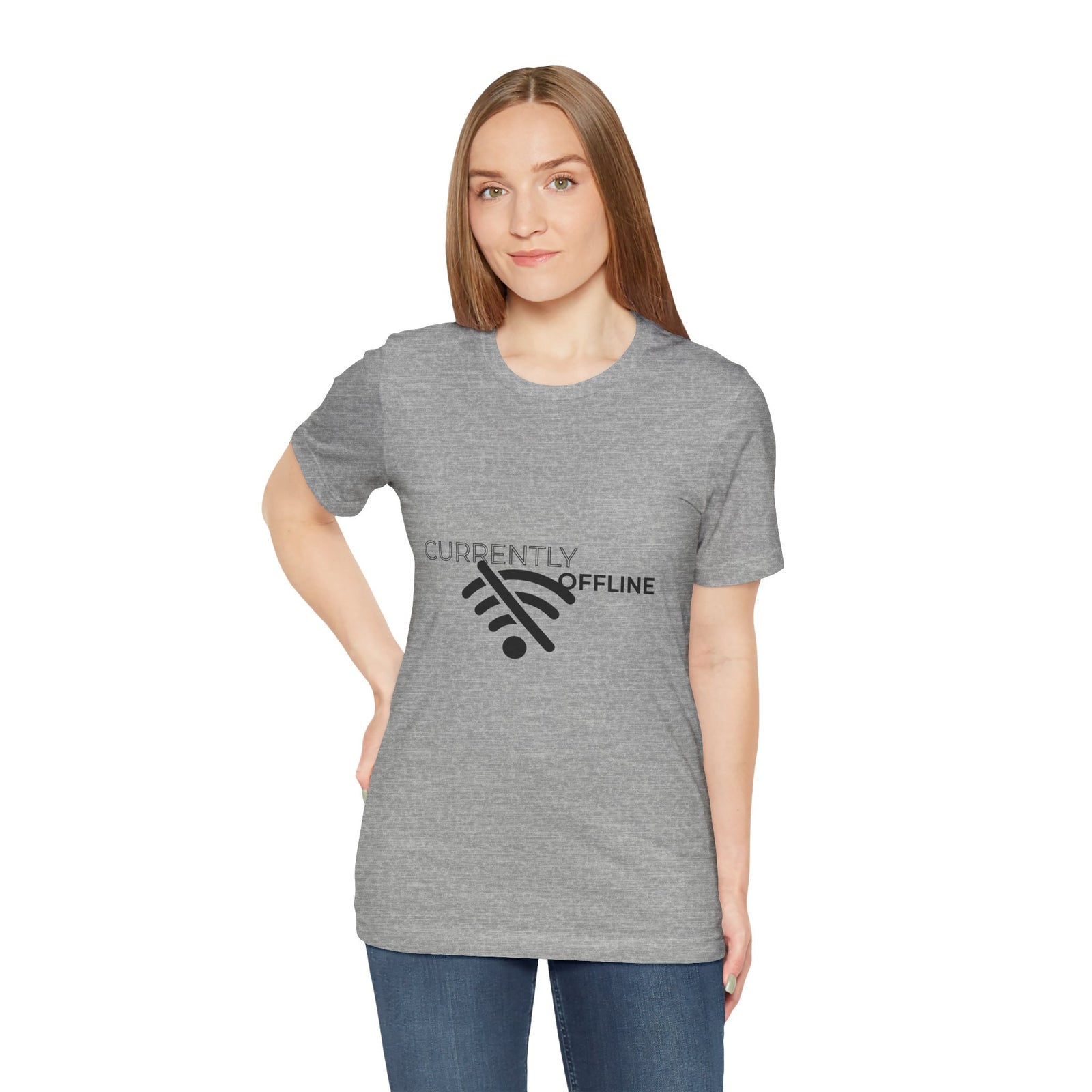 Currently Offline Unisex Tee, Casual Shirt, Comfortable T-Shirt, Tech Humor Clothing, Gift for Gamers, Relaxed Fit Apparel