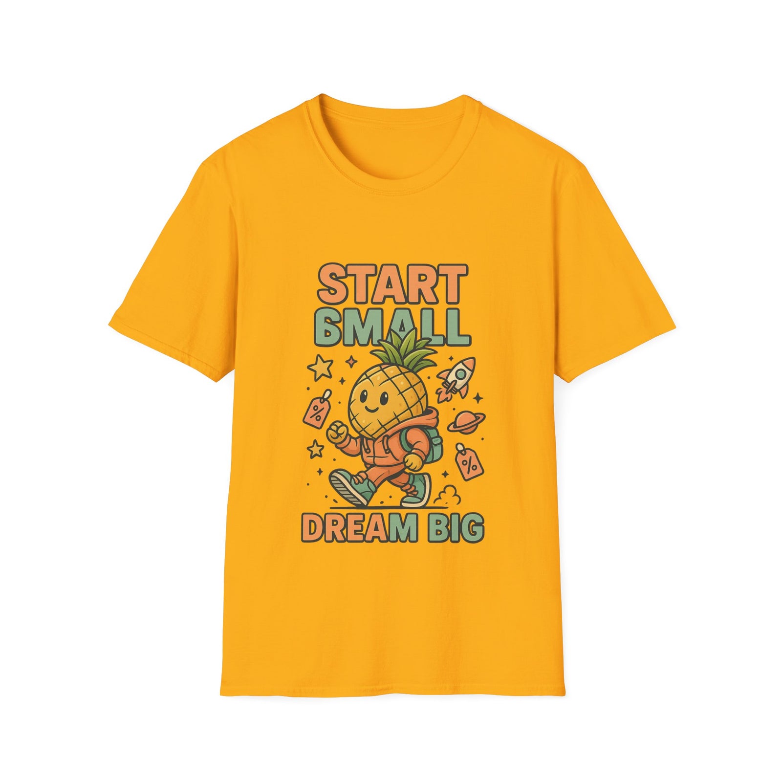 Cute Pineapple Motivational Unisex T-Shirt, Fun Graphic Tee, Inspirational Shirt, Gift for Dreamers, Casual Wear