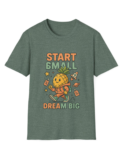 Load image into Gallery viewer, Cute Pineapple Motivational Unisex T-Shirt, Fun Graphic Tee, Inspirational Shirt, Gift for Dreamers, Casual Wear
