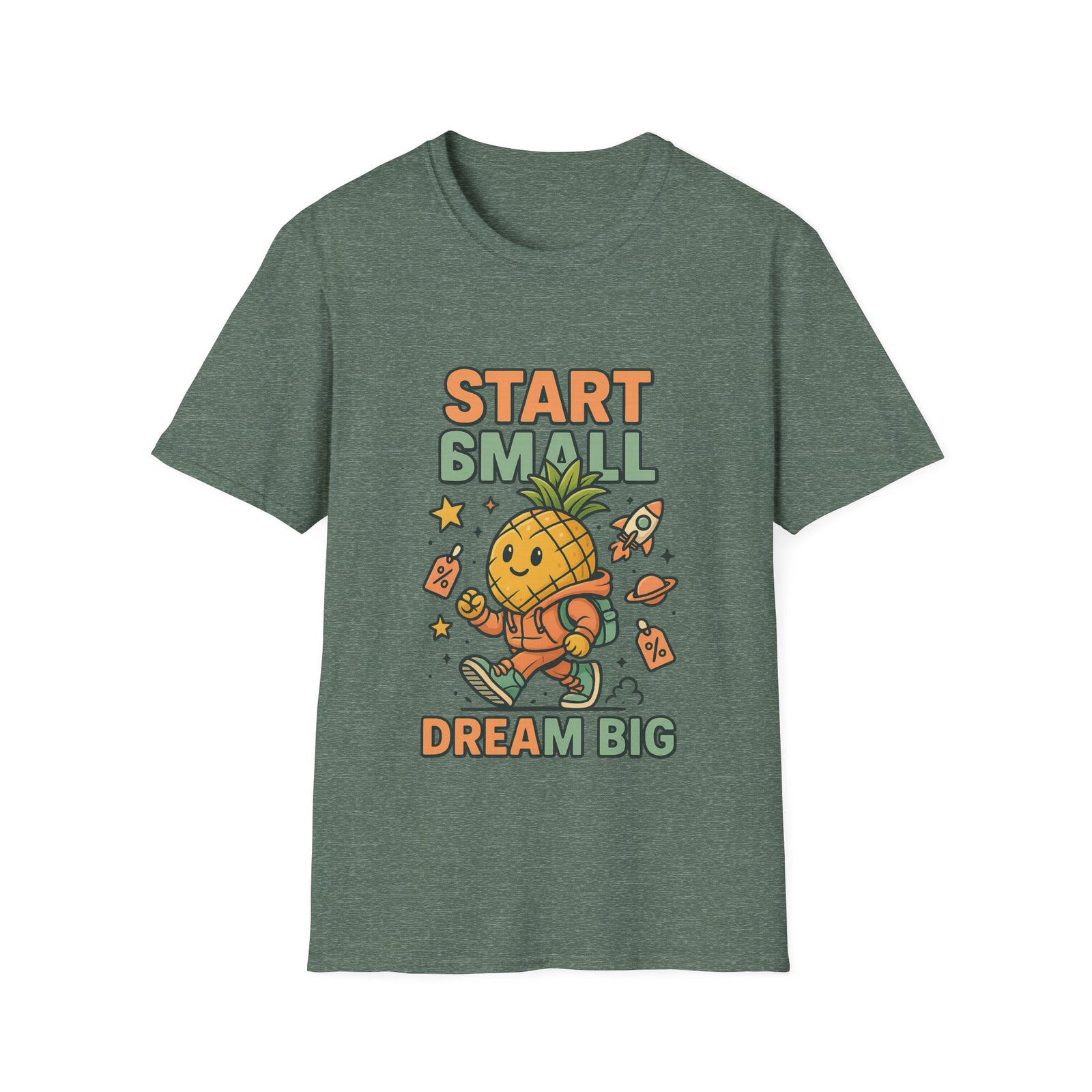 Cute Pineapple Motivational Unisex T-Shirt, Fun Graphic Tee, Inspirational Shirt, Gift for Dreamers, Casual Wear