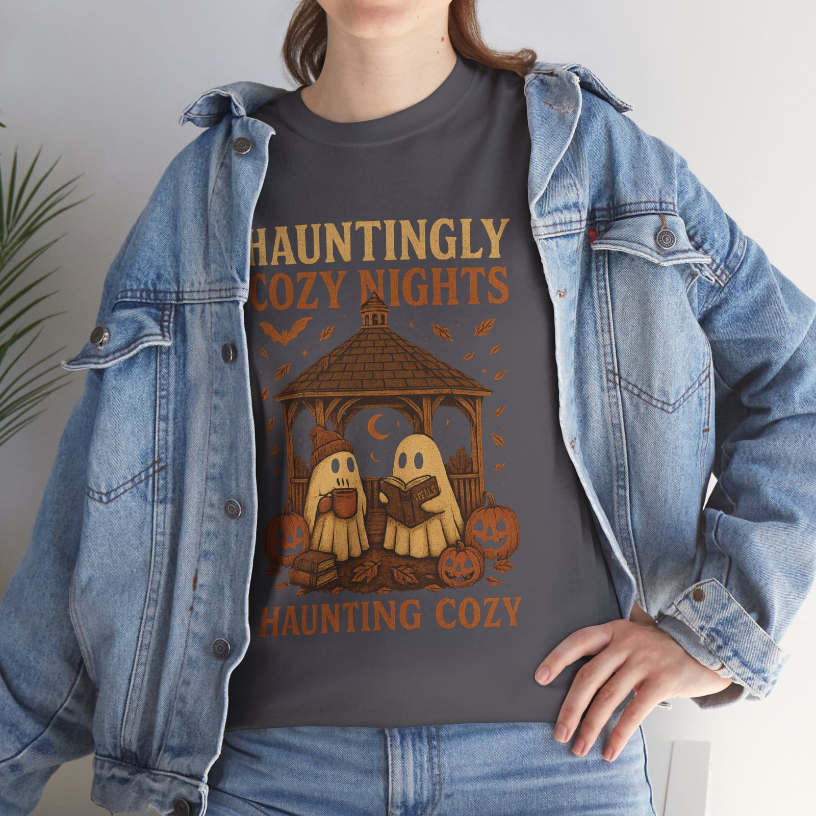 Cozy Halloween Tee, Unisex T-Shirt for Fall, Autumn Layering, Halloween Nights Celebration Shirt, Spooky Vibes, Pumpkin Lovers Gift
