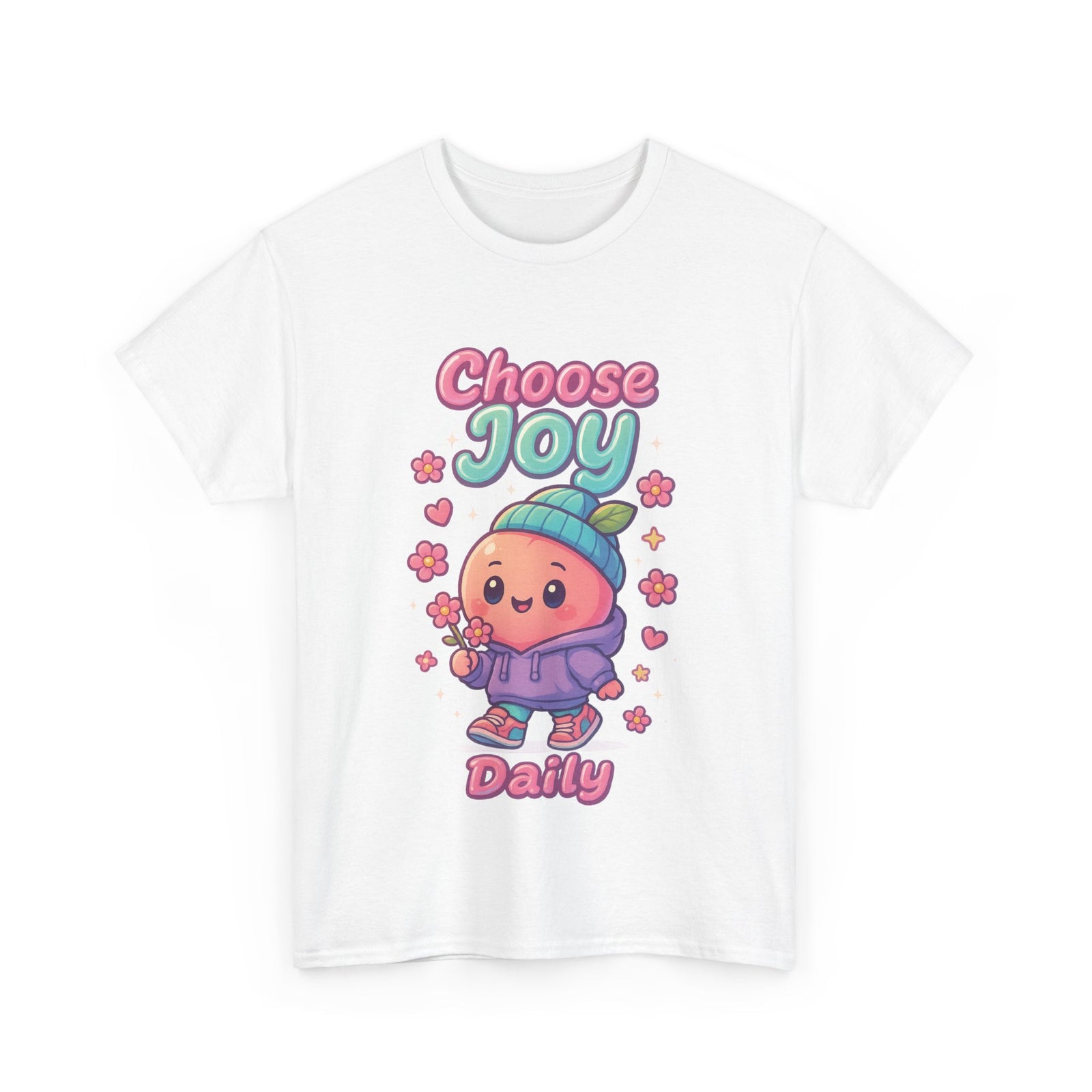 Cute 'Choose Joy Daily' Unisex Tee, Happy Shirt, Gift for Friends, Positive Vibes, Everyday Wear, Cheerful Apparel