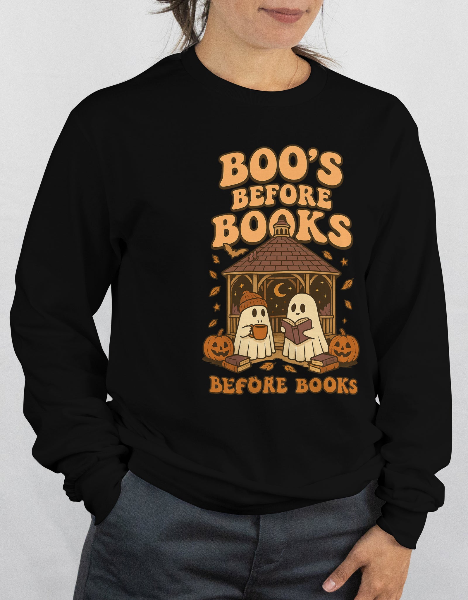 Boo's Before Books Sweatshirt | Cozy Fall Crewneck for Book Lovers, Halloween Gift, Unisex Sweatshirt, Casual Fall Style, Reading [...]