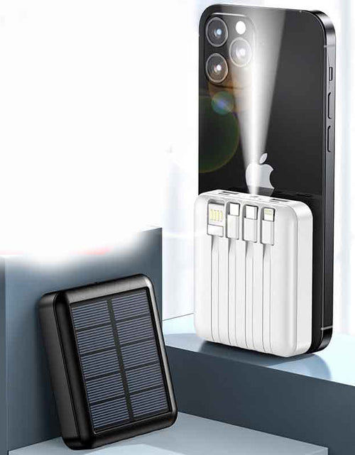 Load image into Gallery viewer, Mini Portable Power Bank With Solar Cable
