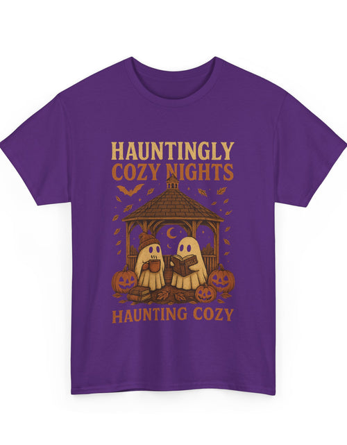 Load image into Gallery viewer, Cozy Halloween Tee, Unisex T-Shirt for Fall, Autumn Layering, Halloween Nights Celebration Shirt, Spooky Vibes, Pumpkin Lovers Gift
