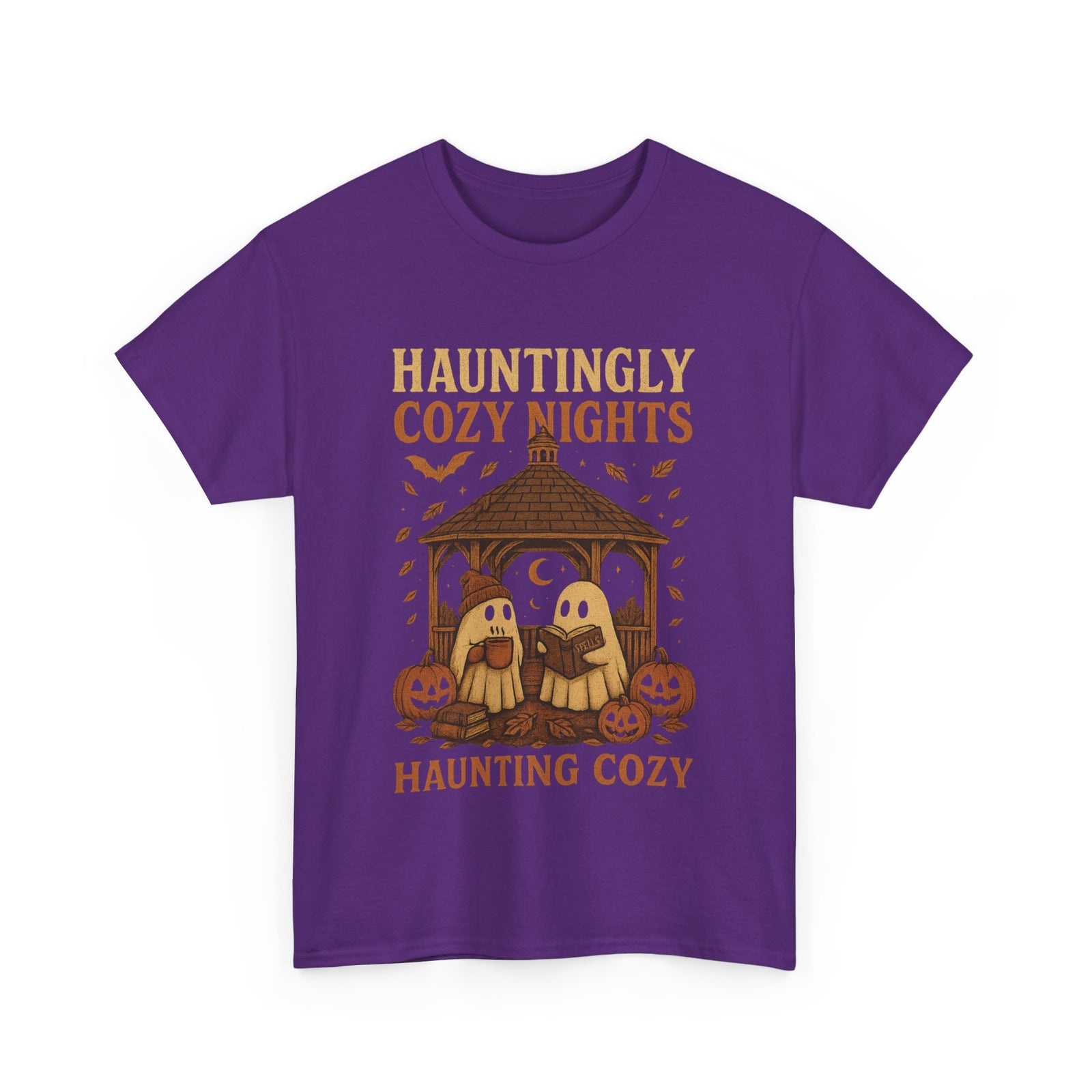 Cozy Halloween Tee, Unisex T-Shirt for Fall, Autumn Layering, Halloween Nights Celebration Shirt, Spooky Vibes, Pumpkin Lovers Gift