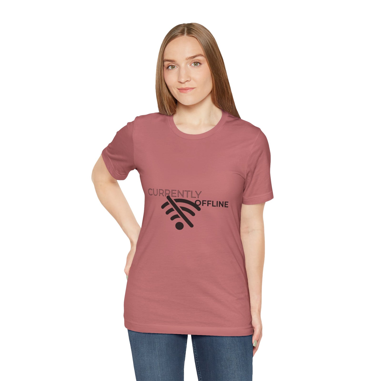 Currently Offline Unisex Tee, Casual Shirt, Comfortable T-Shirt, Tech Humor Clothing, Gift for Gamers, Relaxed Fit Apparel