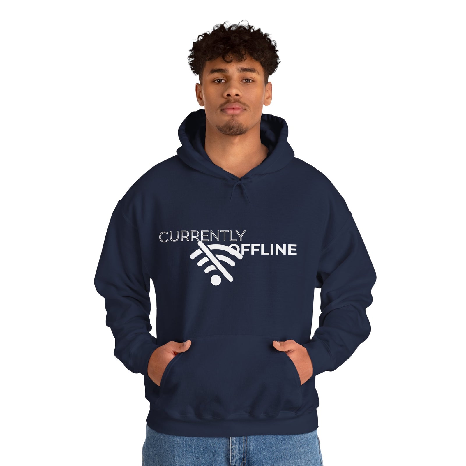 Currently Offline Unisex Heavy Blend Hoodie, Cozy Sweatshirt Gift, Casual Loungewear, Relaxed Fashion, Streetwear, Relaxation Apparel