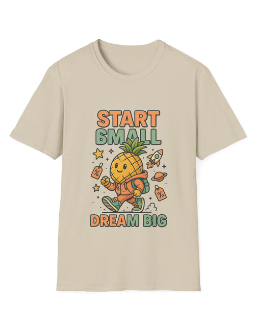 Load image into Gallery viewer, Cute Pineapple Motivational Unisex T-Shirt, Fun Graphic Tee, Inspirational Shirt, Gift for Dreamers, Casual Wear
