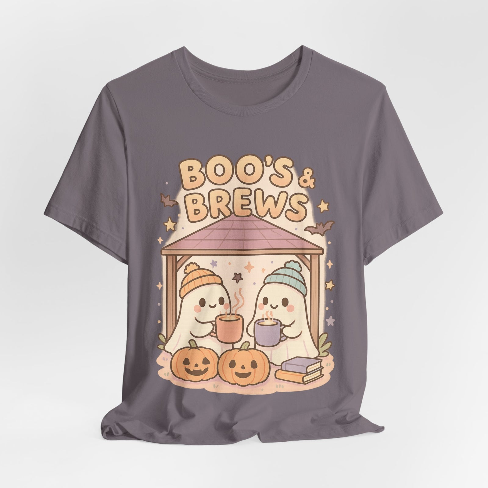 Boo's & Brews Unisex Tee, Halloween Shirt, Cute Ghost Tee, Fall Fashion, Pumpkin Lovers Gift