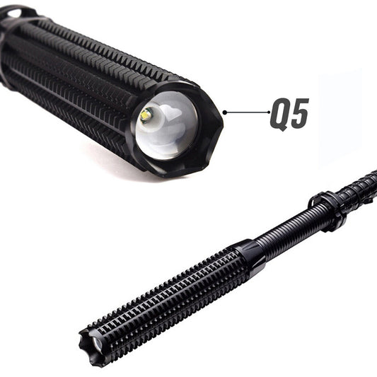 Baseball LED Flashlight Zoom Rechargeable Torch Spotlight Emergency Security Work Light 3 Lighting Modes