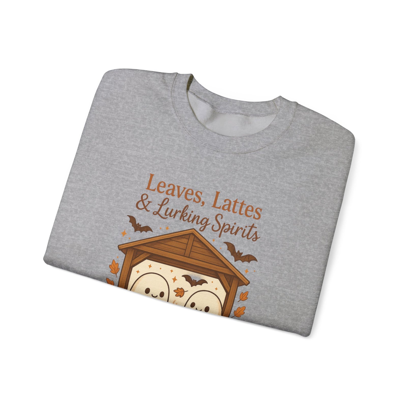 Cozy Halloween Crewneck Sweatshirt, Fall Fashion, Ghost Design, Pumpkin Patch Sweatshirt, Autumn Vibes, Unisex Apparel