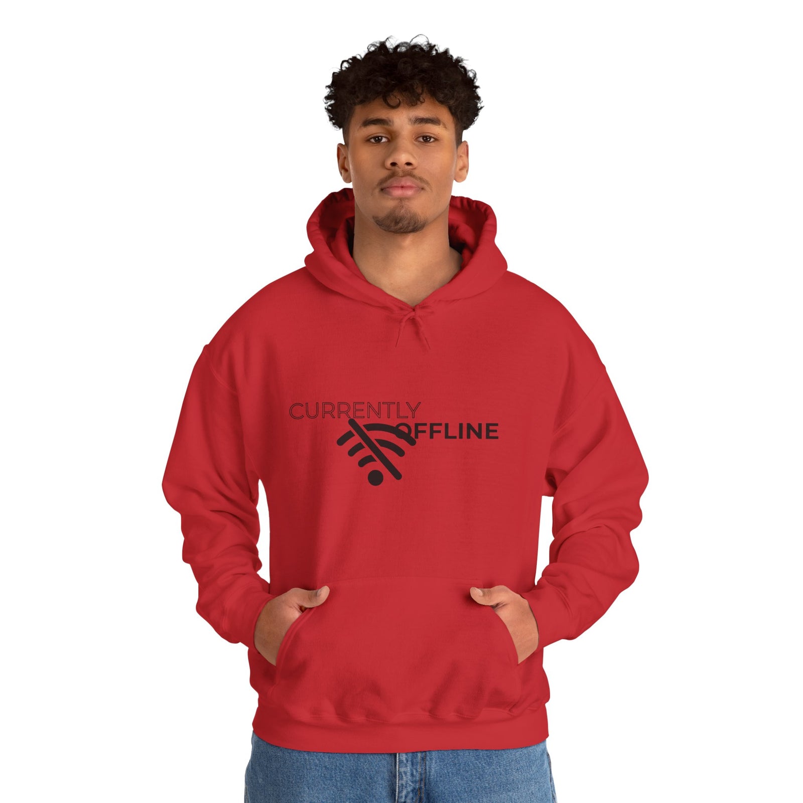 Currently Offline Unisex Heavy Blend Hoodie, Cozy Sweatshirt Gift, Casual Loungewear, Relaxed Fashion, Streetwear, Relaxation Apparel