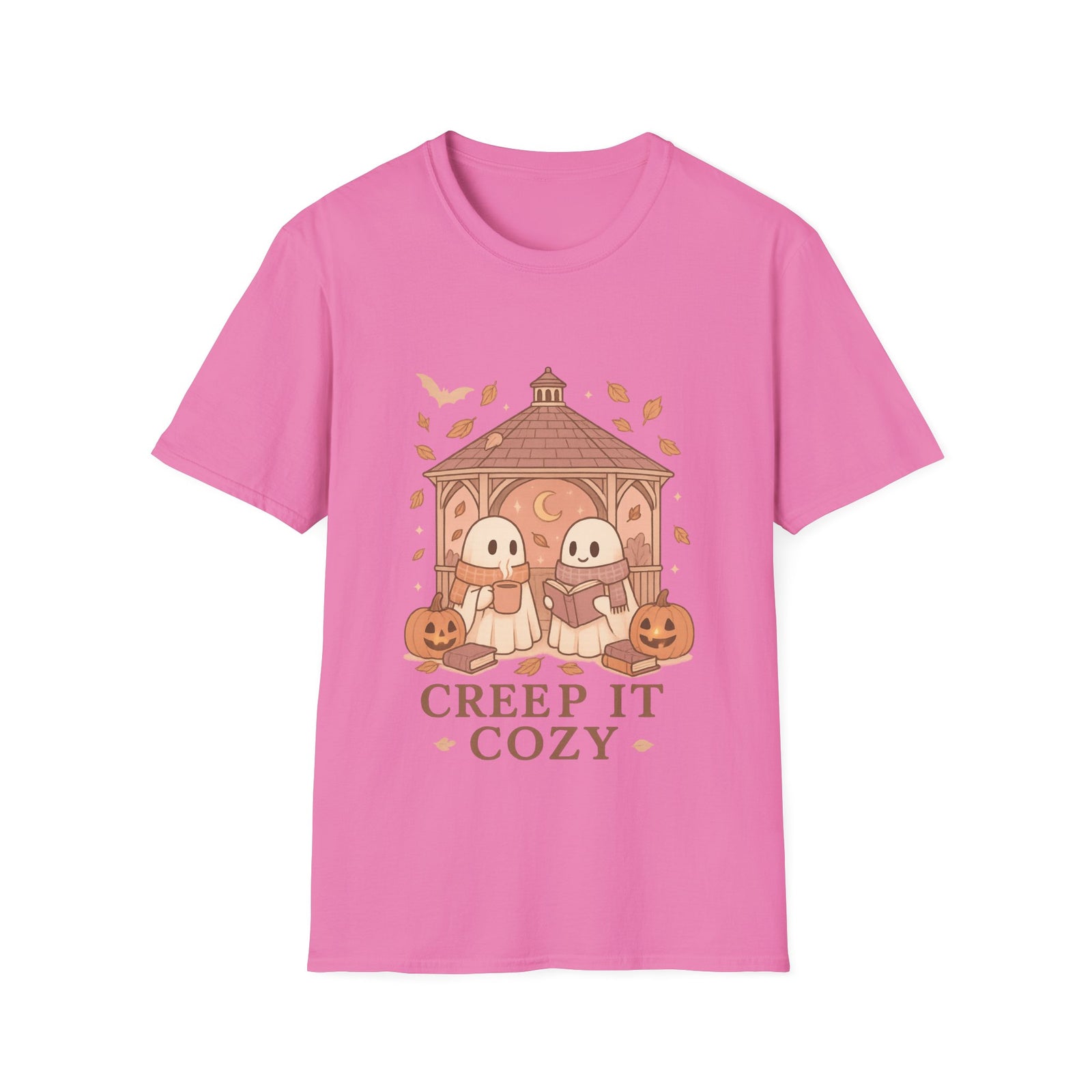 Cozy Creep It Unisex T-Shirt, Perfect for Halloween, Casual Fall Fashion, Gift for Friends, Pumpkin Lovers, Autumn Vibes