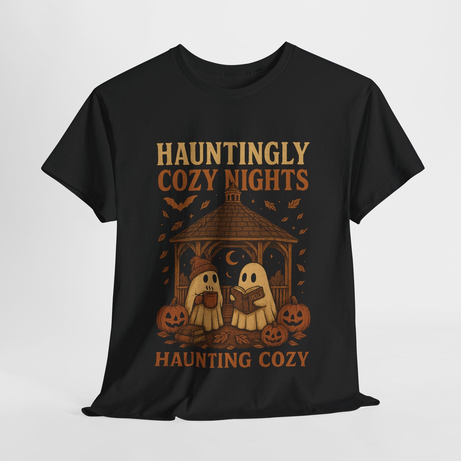 Cozy Halloween Tee, Unisex T-Shirt for Fall, Autumn Layering, Halloween Nights Celebration Shirt, Spooky Vibes, Pumpkin Lovers Gift