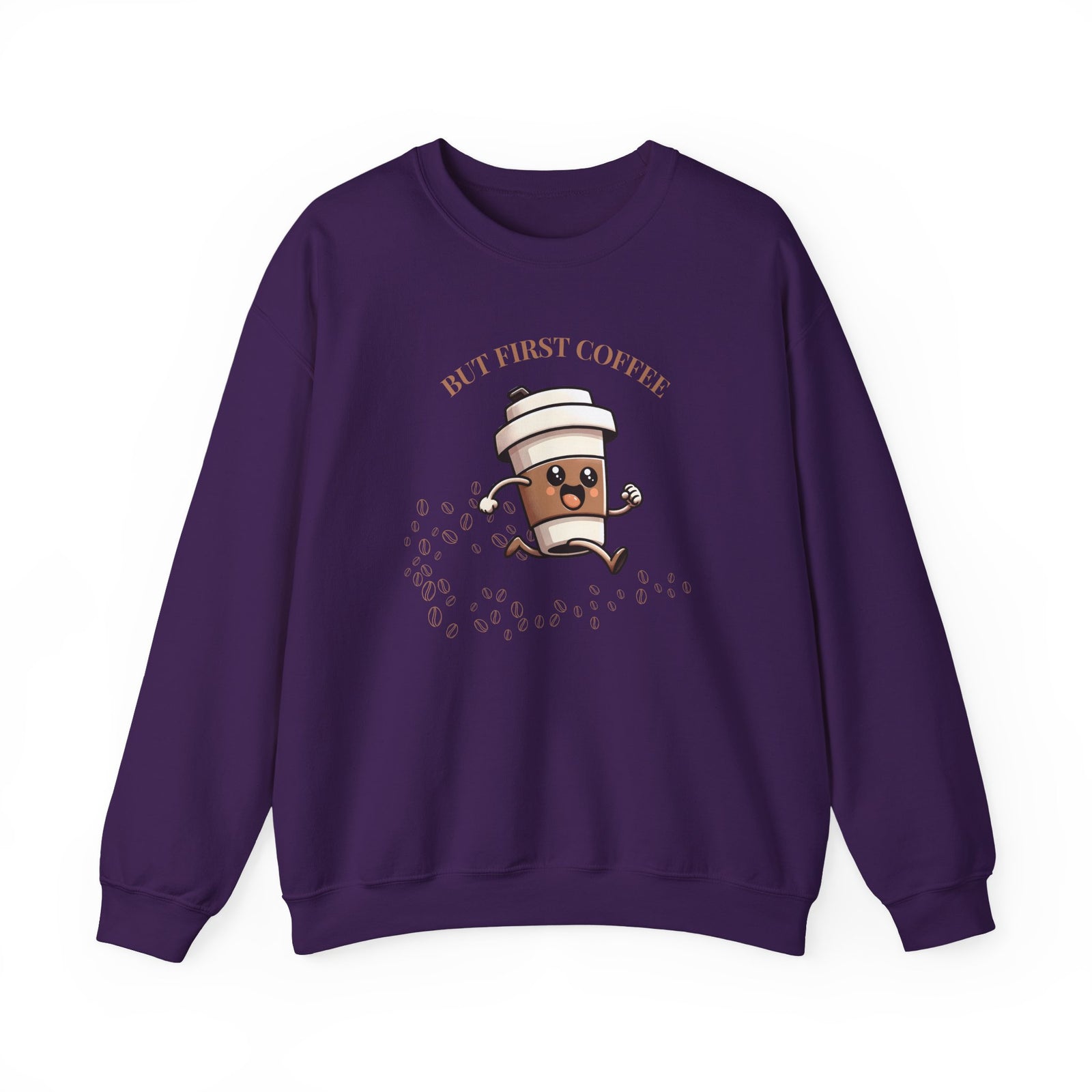 Cute Coffee Lover Sweatshirt, Unisex Crewneck, Gift for Coffee Lovers, Funny Coffee Apparel, Cozy Relaxed Fit, Casual Everyday Wear